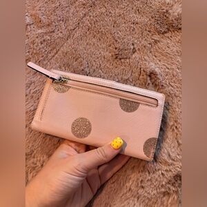 Kate spade polka dot wallet